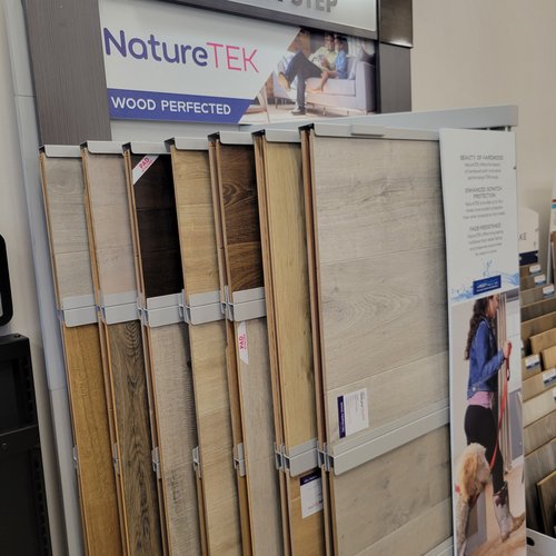 Flooring Sample Display at Jason's Carpet and Tile Flooring Showroom in Florida