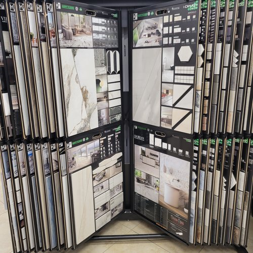 Flooring Sample Display at Jason's Carpet and Tile Flooring Showroom in Florida